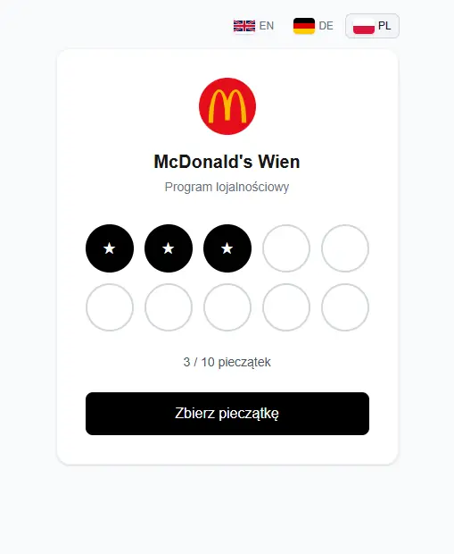 Karta lojalnościowa bez aplikacji